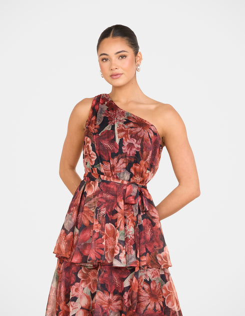 Burma One Shoulder Maxi Dress